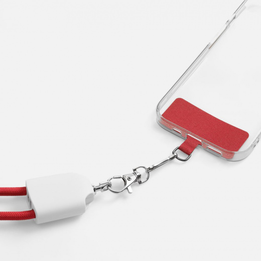 Кабель-ланьярд energyFlex Pro, красный в Твери