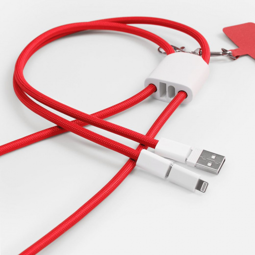 Кабель-ланьярд energyFlex Pro, красный в Твери